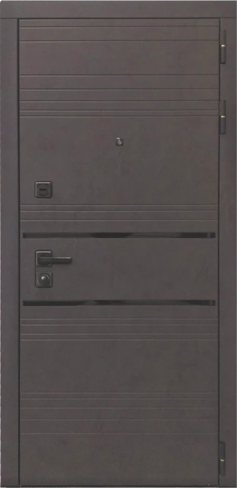 Входная дверь ДвериПРО Л-43 ФЛ-790 Веллуто гриджио DPRO228042 внешняя сторона