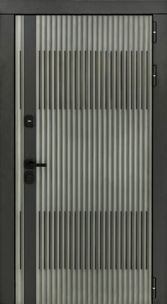 Входная дверь ДвериПРО Элфи ФЛЗ-1 Шарли светлый DPRO222749 внешняя сторона